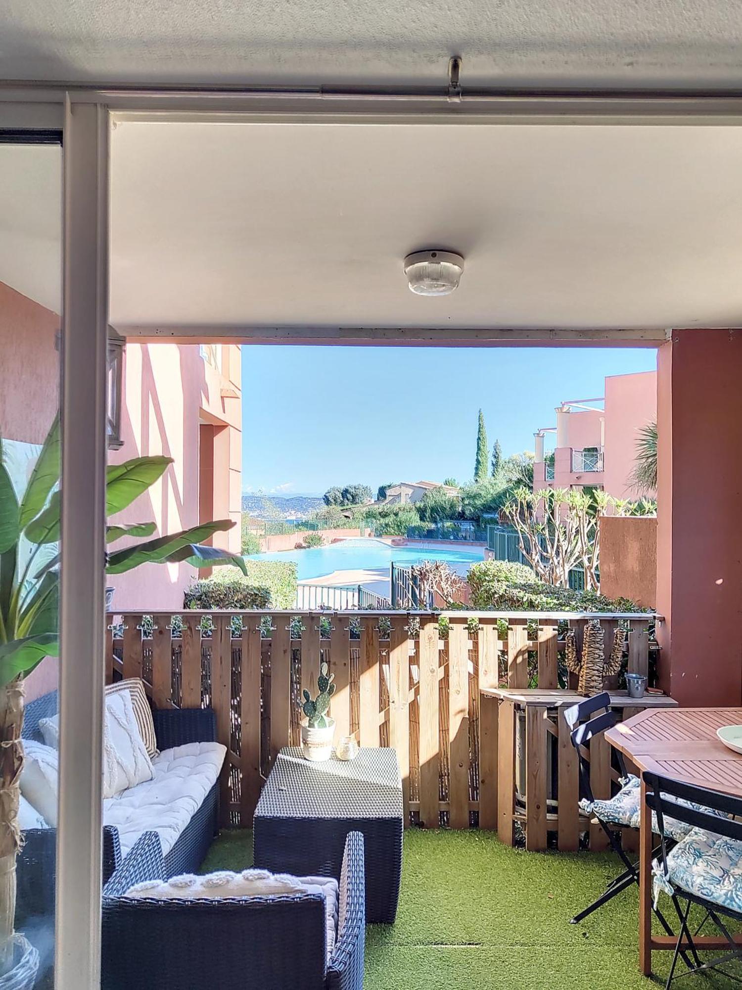 Apartamento Vue Mer, Piscine, Free Parking Théoule-sur-Mer Exterior foto