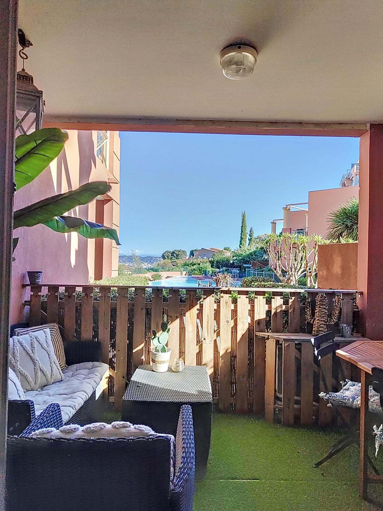 Apartamento Vue Mer, Piscine, Free Parking Théoule-sur-Mer Exterior foto